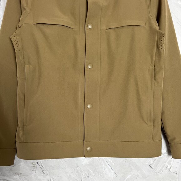 NWOT Lululemon City Excursion Jacket MENS XS Frontier Brown Mesh Bomber NEW - Picture 12 of 16